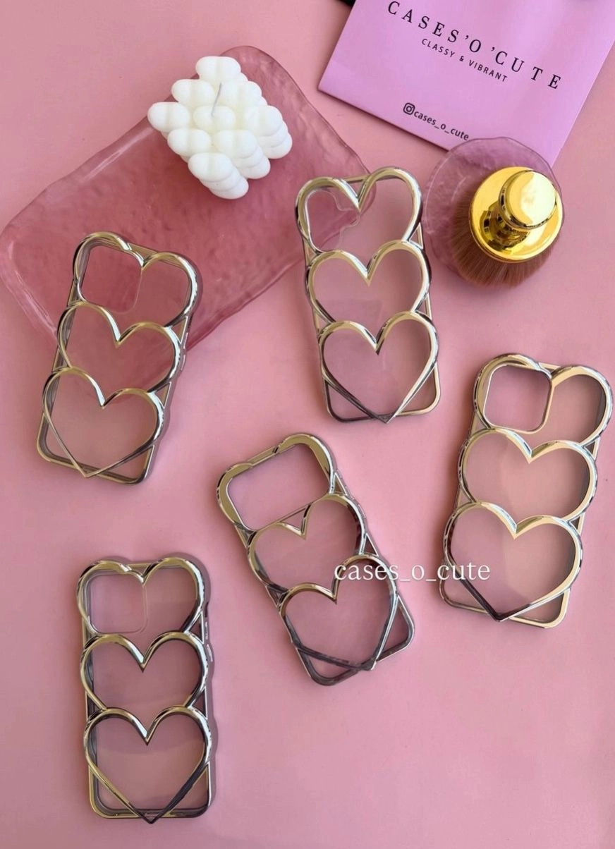 Transparent Heart Silver Case
